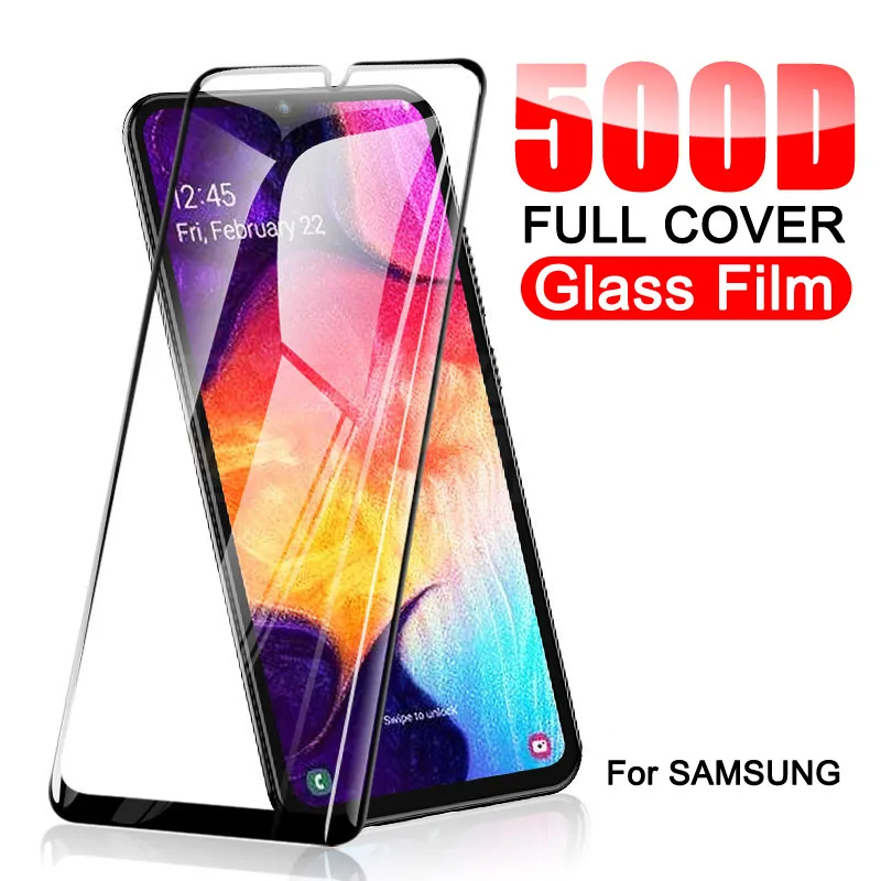 Защитное стекло для Samsung Galaxy A10-A90 M10-M40 защита от синего излучения с черной рамкой |