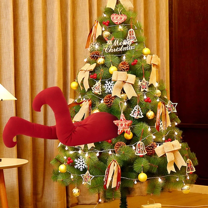 

2020 Christmas Tree Decoration Leg Xmas Indoor Christmas Kickers Winter Party Tree Decorations For Home Gifts Ornament