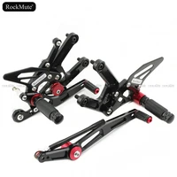 motorcycle rearsets for yamaha yzf r6 yzf r6 2019 2020 cnc adjustable footrest foot pegs shift lever brake pedal rear set yzfr6