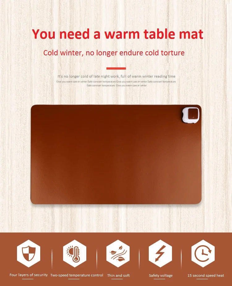 Нагревательный теплый коврик для стола нагревательный Теплый ручной мыши