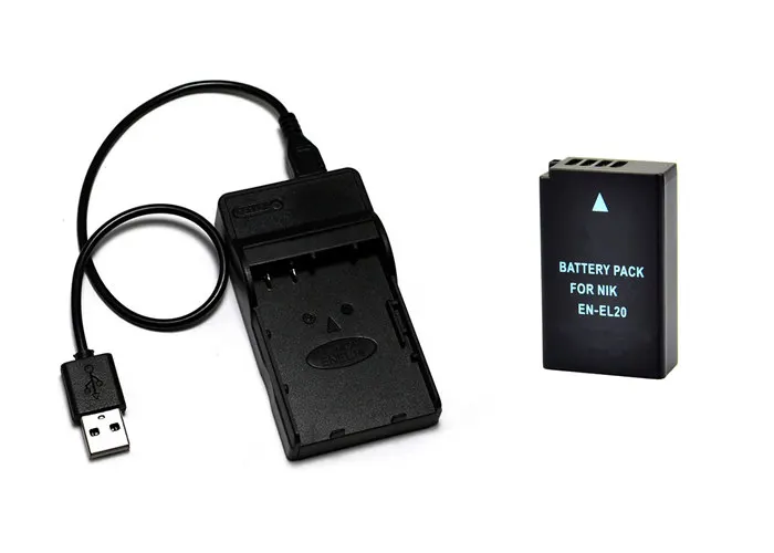 EN-EL20 аккумулятор камеры ENEL20 EL20 + зарядное устройство USB для Nikon 1 AW1 J1 J2 J3 S1 V3 P950 и COOLPIX