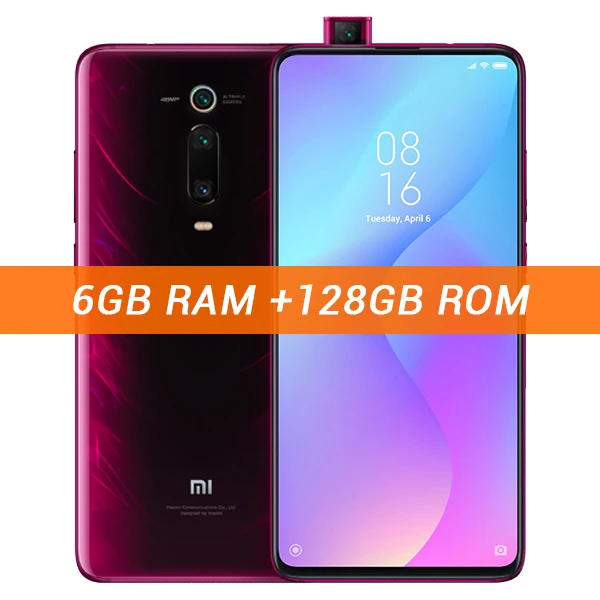 6GB 128GB Red Глобальная версия Xiaomi mi 9T(Red mi K20) 6 ГБ ОЗУ 64 Гб ПЗУ/6 ГБ ОЗУ 128 Гб ПЗУ Смартфон Snapdragon 730 Восьмиядерный 48 МП камера NFC - Цвет: 6GB 128GB Red