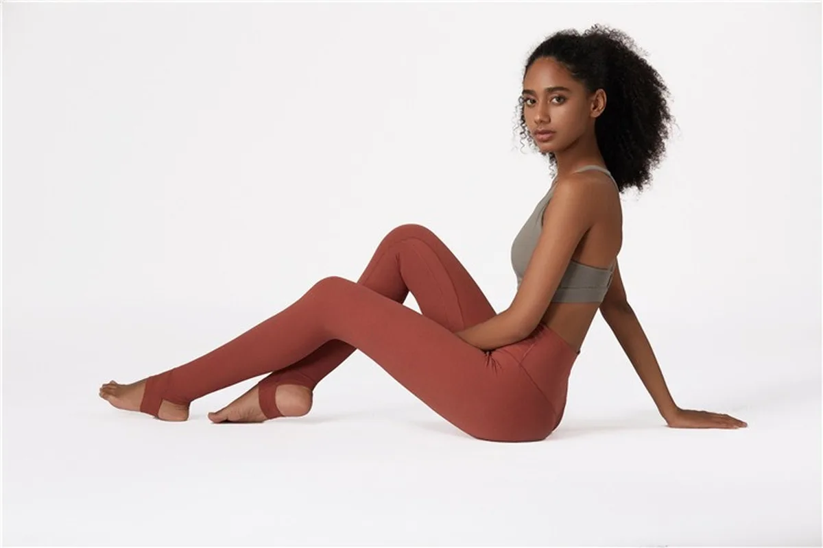 

Skinny Fitness Peach Pants Double-sided Soft Naked Fitness Yoga Pants Push Up Running Squat Proof Slim Stretch Tummy Control
