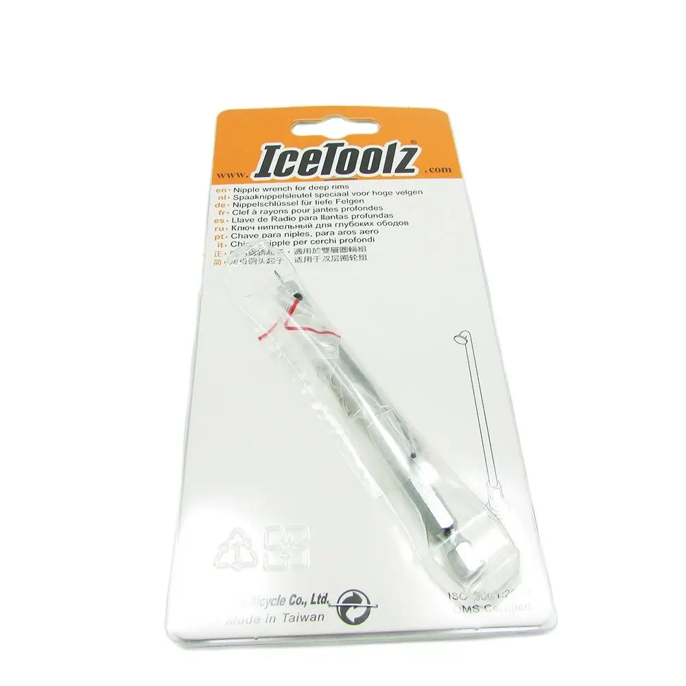 IceToolz 12S4 велосипедный ниппель гаечный ключ для обод с глубокой проточкой 1/4