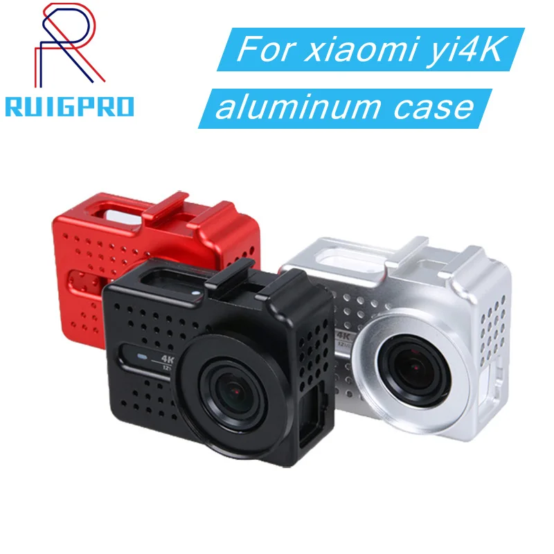 For xiaomi yi 4K camera accessories Aluminium Alloy Metal Housing Frame Protective Case +UV filter for Xiaomi Yi II 4k 4K+camera |