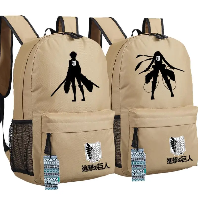 Рюкзак аниме атака на Титанов сумка Jiyuu Студенческая дорожная без школы посылка