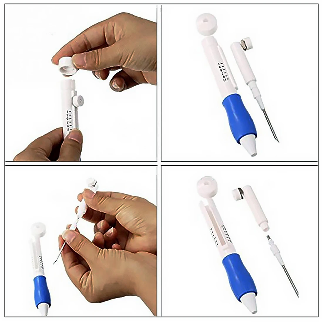 

Embroidery Pen Set Needle Knitting Needles Tool for Embroidery DIY Sewing Punch Needles Sets Punch Needlework Stitch