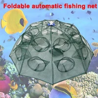 40hotautomatic foldable fishing net minnow shrimp cage nylon crab fish trap network