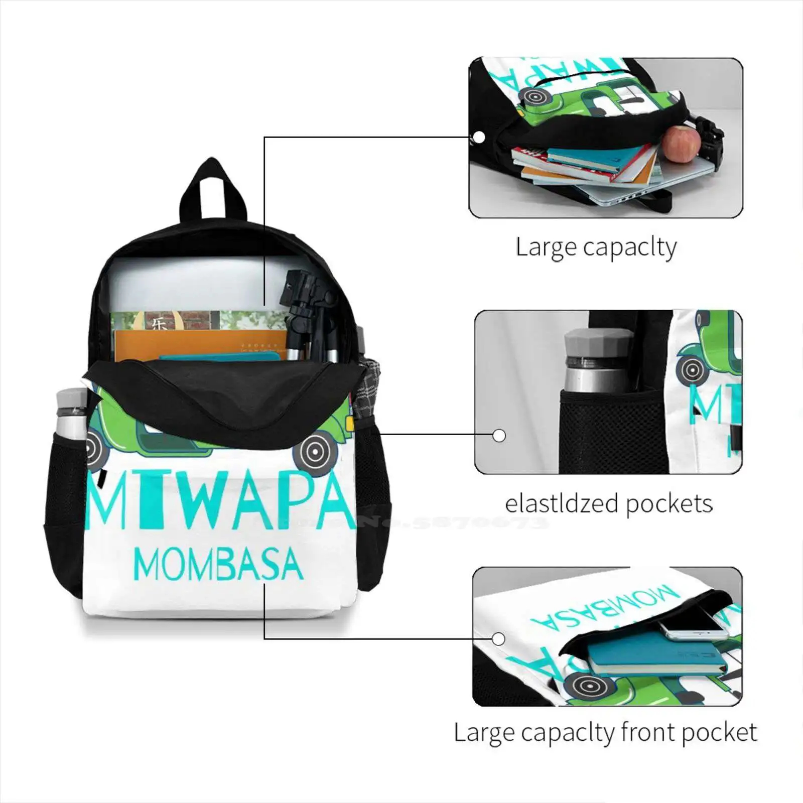 Модный Дорожный школьный рюкзак для ноутбука Mombasa в Кении