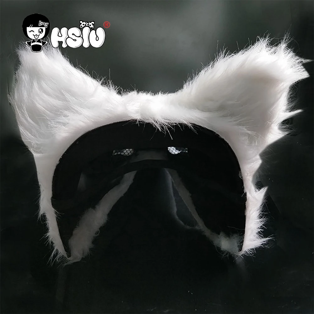 Маска из лисы реалистичный костюм белого лисьего цвета Маскарад на Хэллоуин и