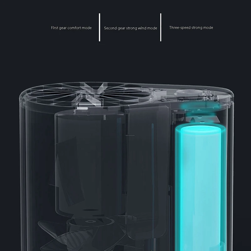 

EAS-Mini Fan USB Powered Fan Low Noise Hanging Waist Fan Easy to Carry