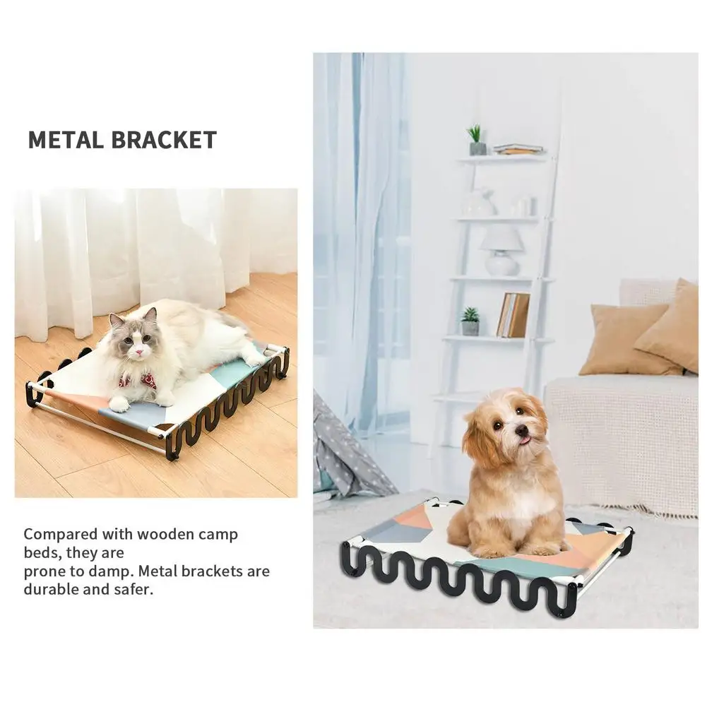 

Pet Bed Oxford Cloth Breathable Removable Portable Dog And Cat Camp Bed Moisture-proof And Removable Cool In Summer