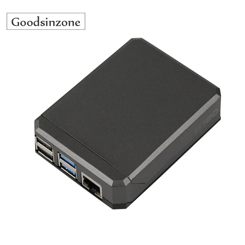 Охлаждающий Алюминиевый Чехол для Raspberry Pi 4 Модель B армированный корпус с