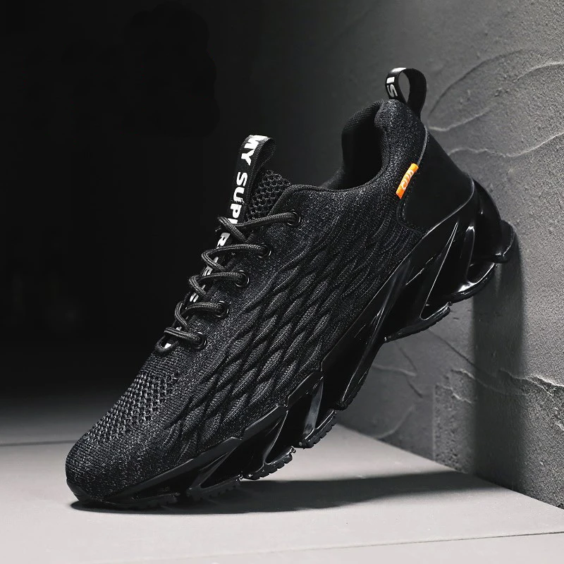 

Large Size 46 Men Shoes 2021 Breathable Mesh Shoes Solid Color Lace Up Men Sports Shoes Casual Soft Soled Running Men Shoes