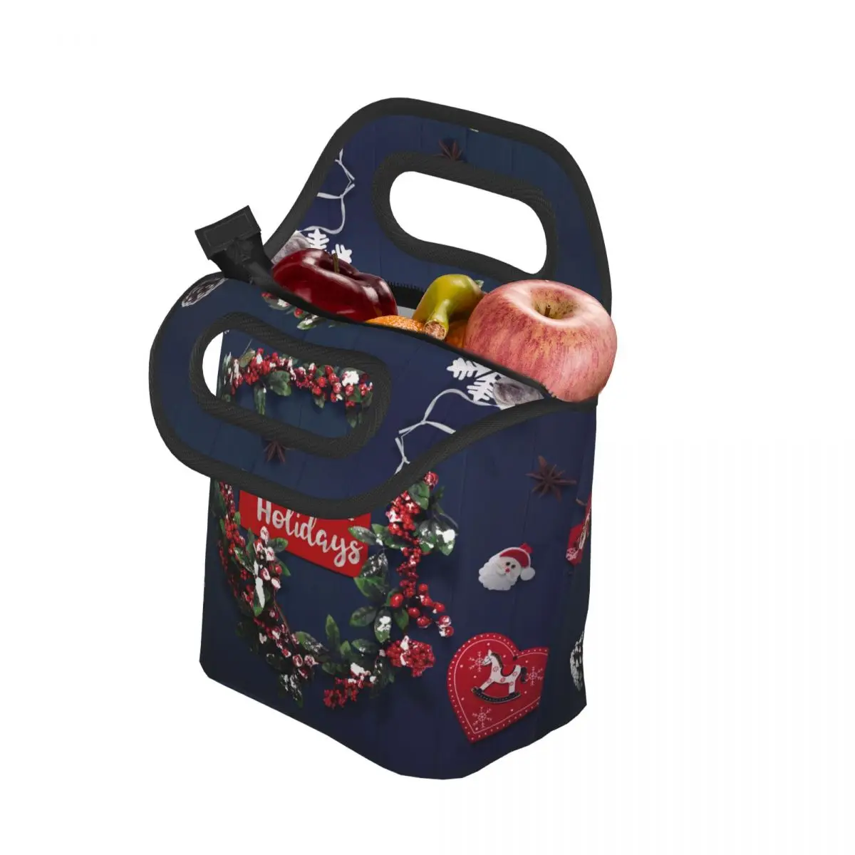 

Рождественское украшение, праздничная Рождественская сумка для ланча в стиле унисекс