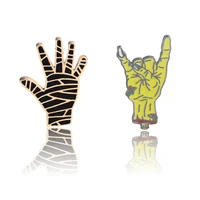 zombie finger enamel pin stitch brooches bag punk pin cartoon badge backpack decoration jewelry kids gift accessories