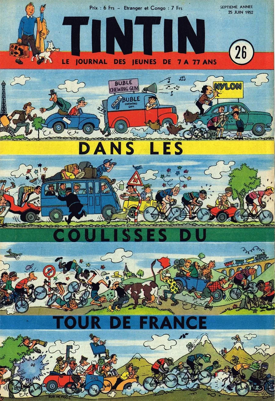 Эскиза Тинтин с забавным мультяшным Винтаж в ретро-стиле из крафт-бумаги