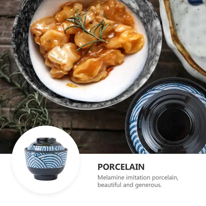 1/2/3 шт. мисо суп в японском стиле с крышкой|Чаши| |