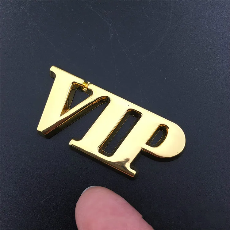 Металлическая наклейка 10 шт./лот логотип VIP Эмблема багажника автомобиля 3D