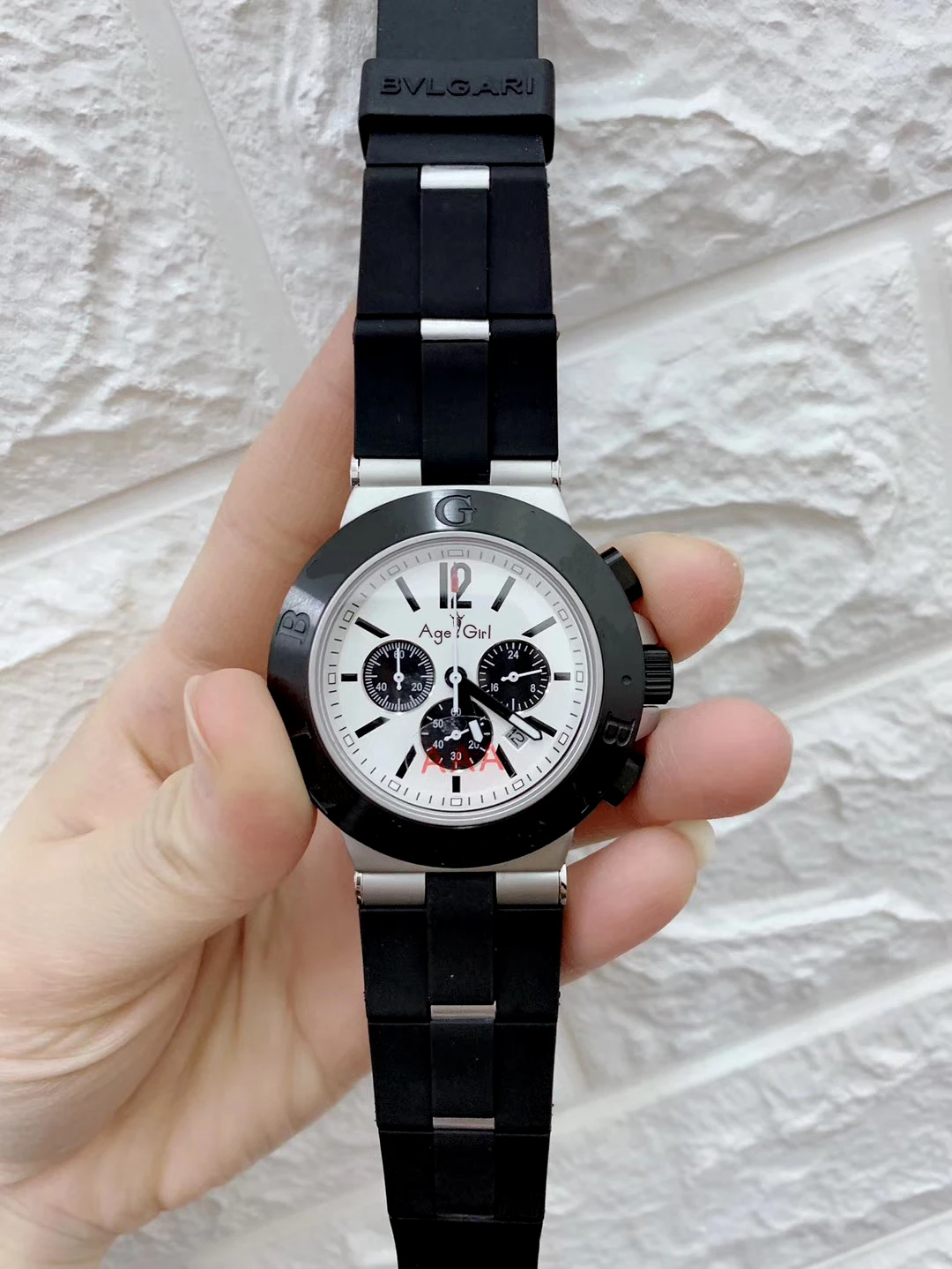 

Classic New Men Stainless Steel Rose Gold Rubber Silver Black White Chronograph Sapphire Classic Diagono Sports Watch AAA+