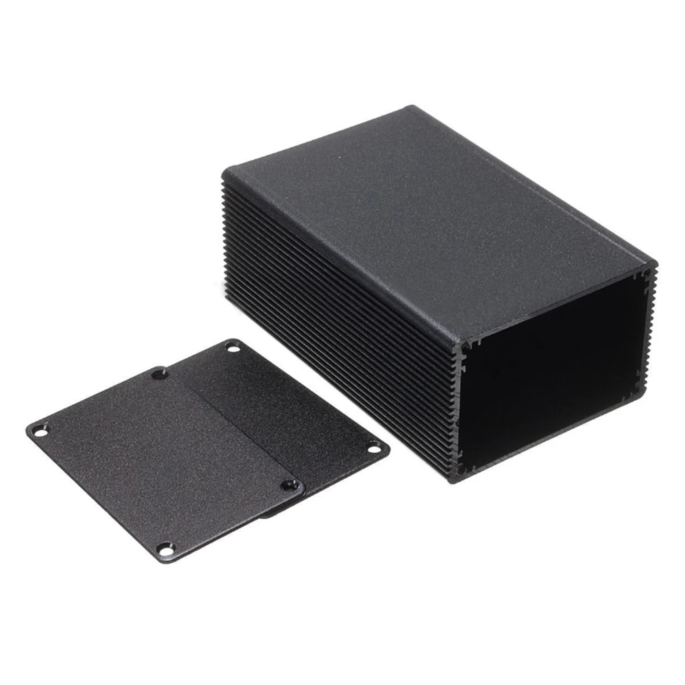 

100*66*43mm Black Aluminum Electronic Box Instrument Meter Enclosure Case