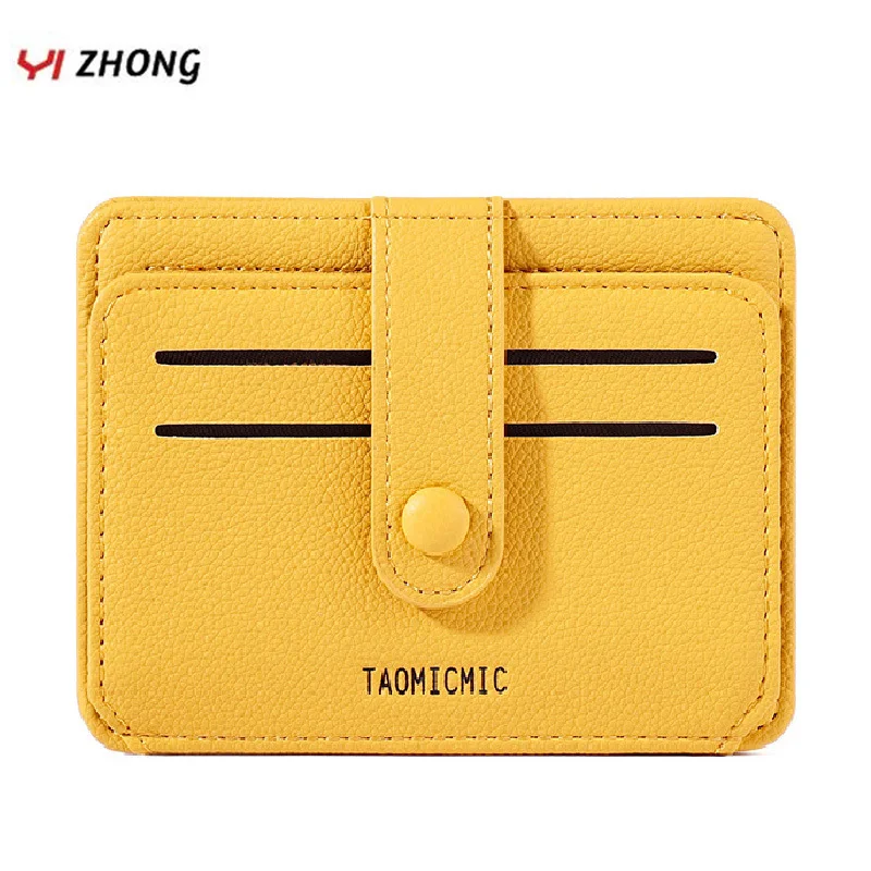 YIZHONG кожаный держатель для кредитных карт Женский кошелек женские кошельки