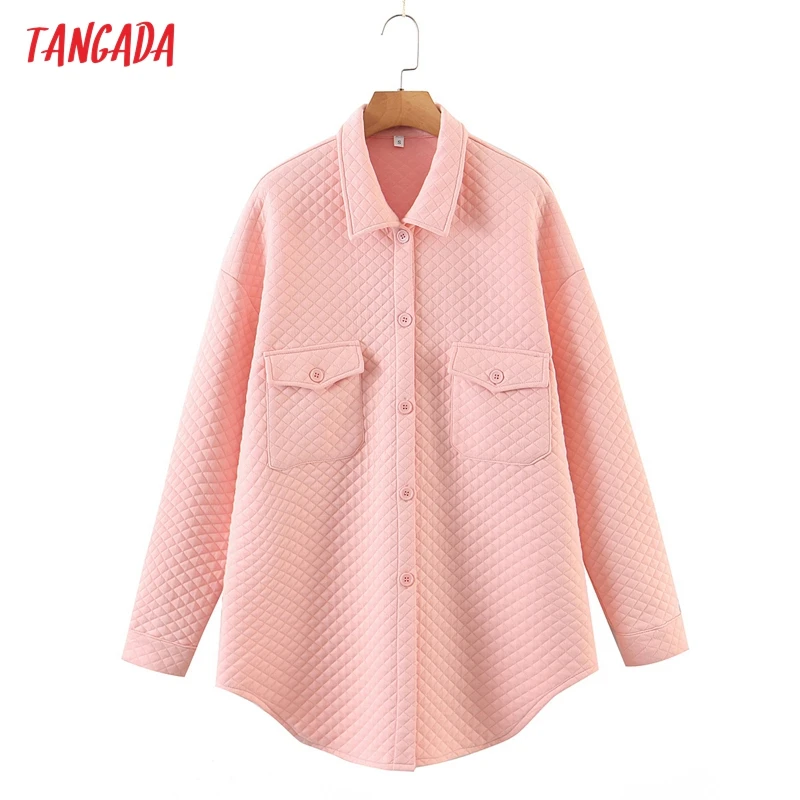 

Парка женская оверсайз с длинным рукавом, пуговицами и карманами