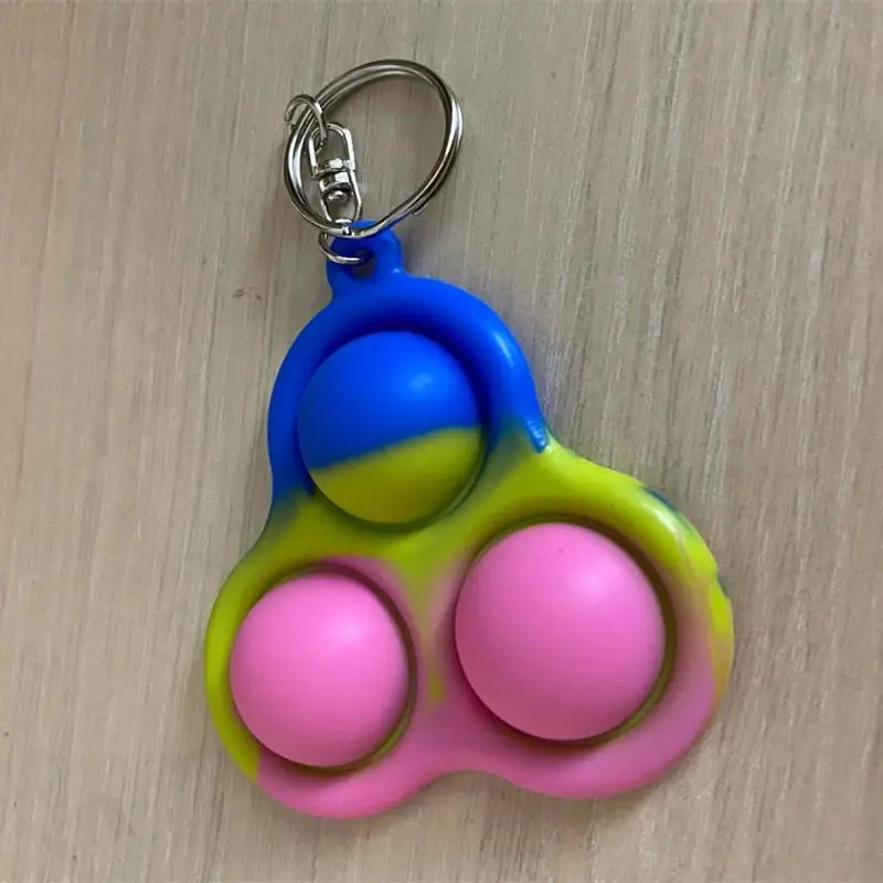 

Simple Dimple dimmer Fidget Toy Handheld Mini Soft Silicone Stress Relief Hand Sensory Fidget Toys KeyChain for Kids Adult
