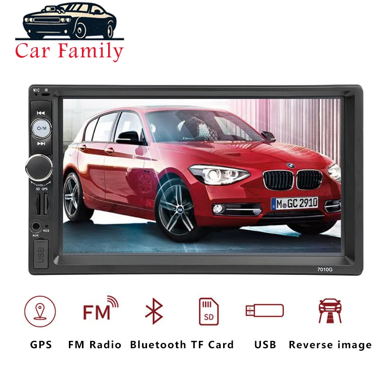 Автомагнитола 2 Din мультимедийный плеер GPS-навигация камера Bluetooth MP4 MP5 стерео