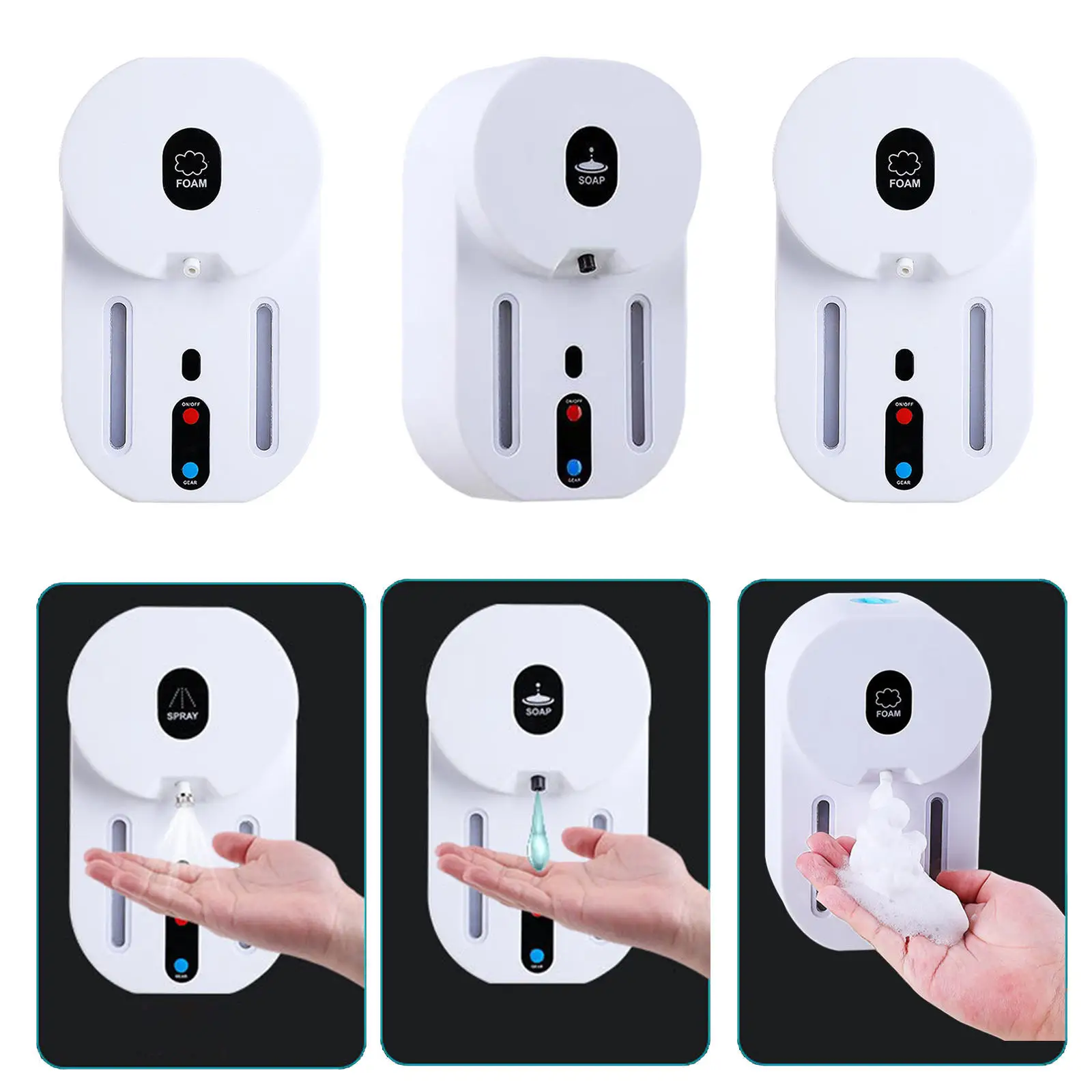 

Automatic Soap Dispenser Touchless Electric Non-Contact Soap Dispenser Touchless for Office Kitchen