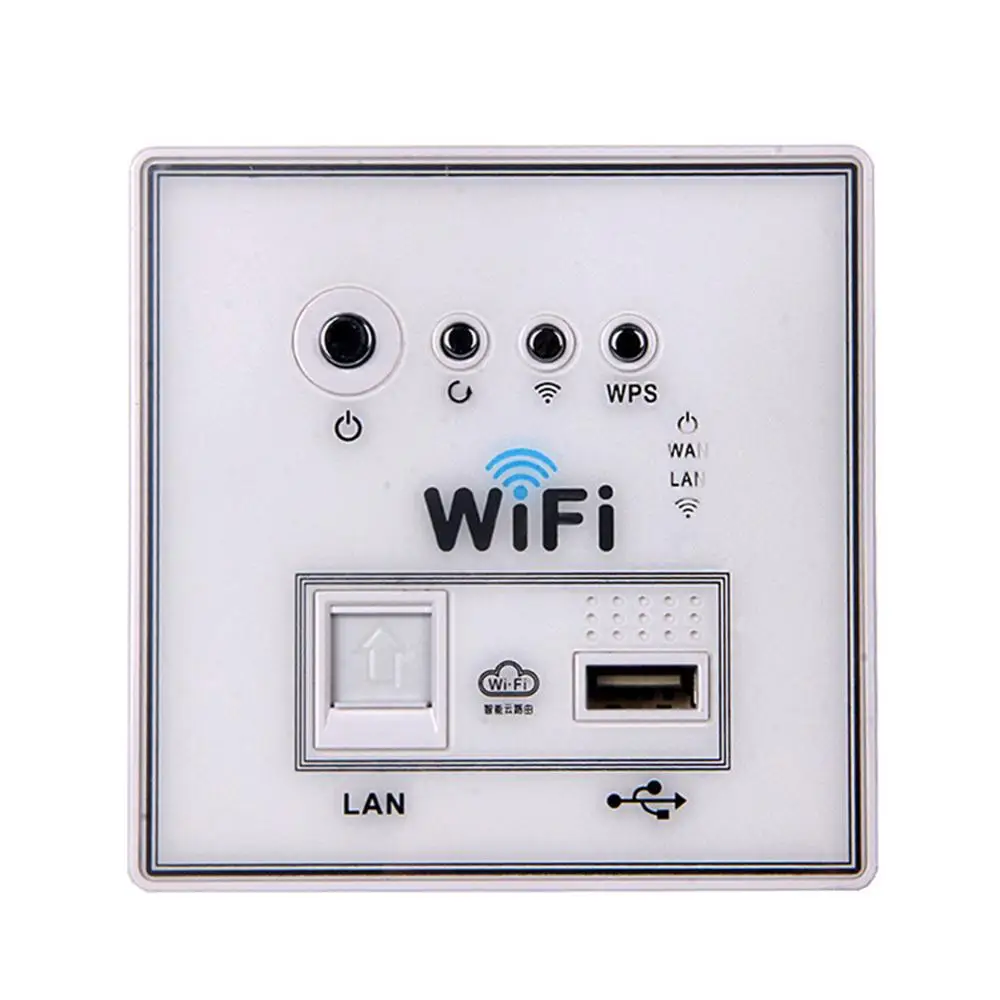 White Домашняя умная настенная розетка панель WiFi маршрутизатор повторитель домашняя интеллектуальная беспроводная Wifi настенная розетка белый/золотой/черный 1 штука - Тип: White
