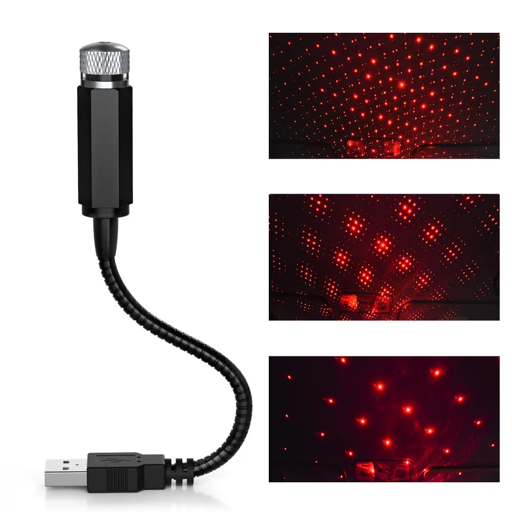 

1PCS Car Led USB Roof Star Light Car Atmosphere Ambient Star Light Car Interior Lamps Interior Decorative Light