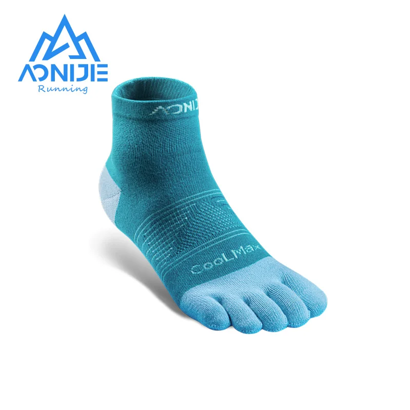 

AONIJIE E4806 2 Pairs Ultra Run Middle Tube Five Toe Socks Quarter Socks Toesocks For Running Marathon Race Trail