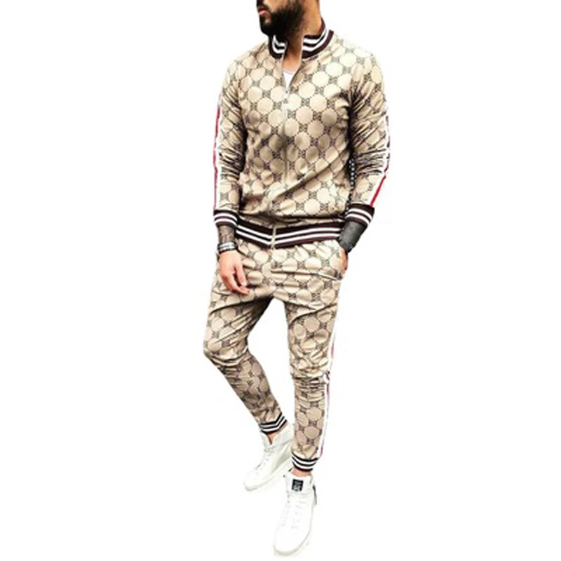 

Muscle men's sportswear European and American trend 3D printing fitness zipper hoodie sweatshirt Slim casual fashion sportswear