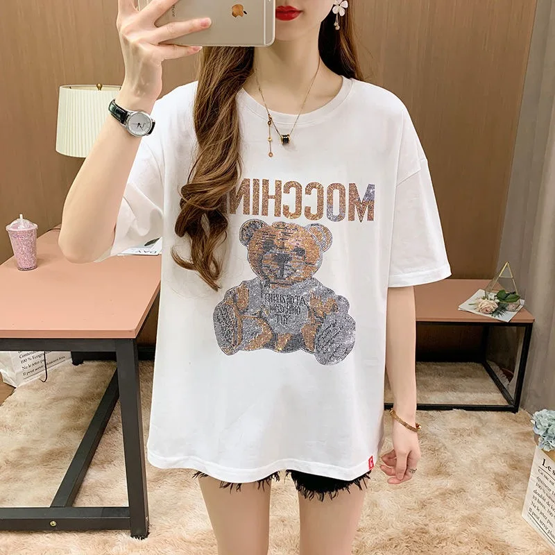 

2021 new fashion summer cotton solid t-shirts for men and women lovers leisure cotton short sleeve T-shirt S - 4XL