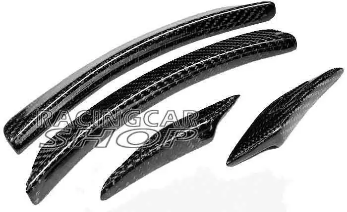 AMG стиль Настоящее углеродное волокно колесо дуговое отделка спойлер для BENZ W204