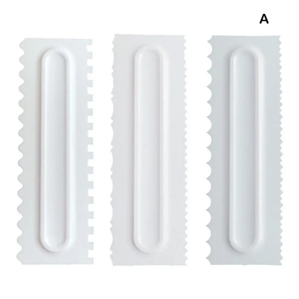 3 шт. скребок для торта с неровными зубьями расческа украшения своими руками