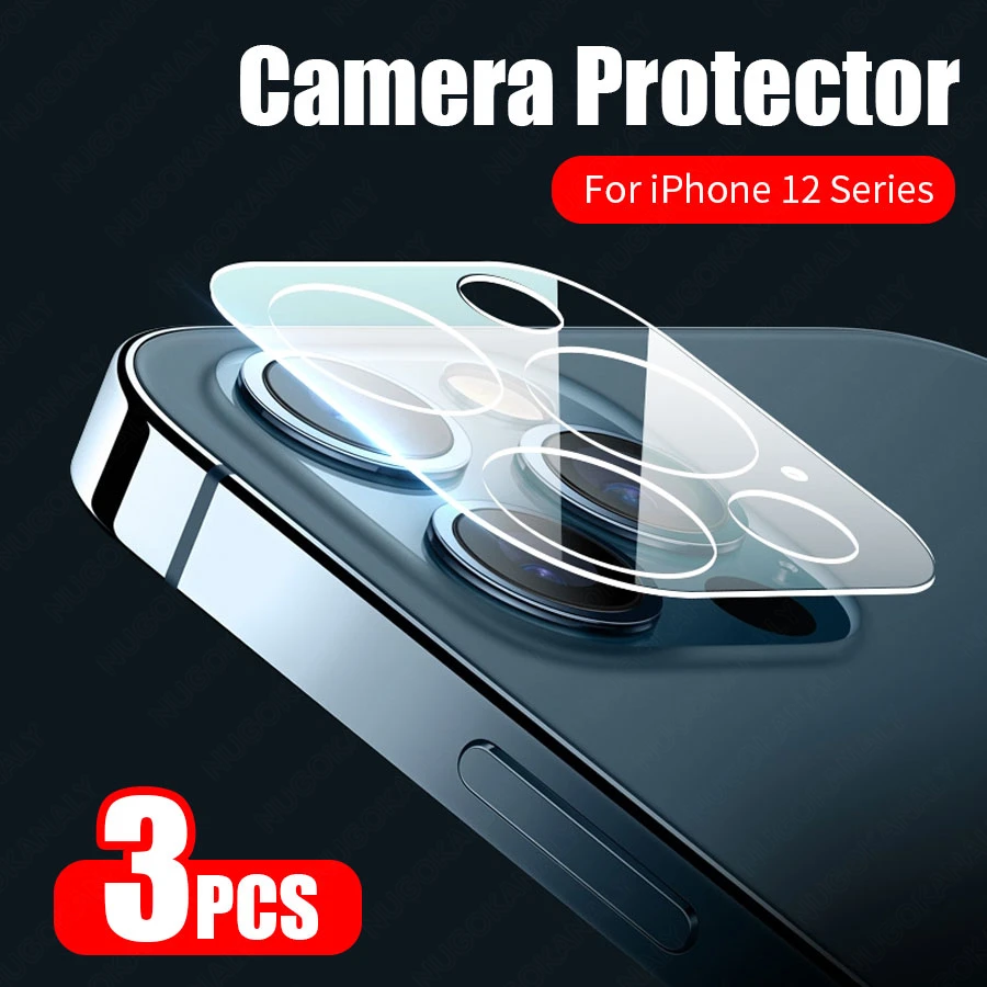 3 шт. Объективы для фотоаппаратов Защитное стекло IPhone 12 Pro Max Mini задняя камера