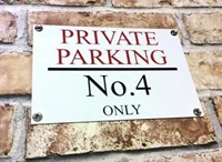 diy house number personalised quality private no parking sign weatherproof 30cm x 20cm