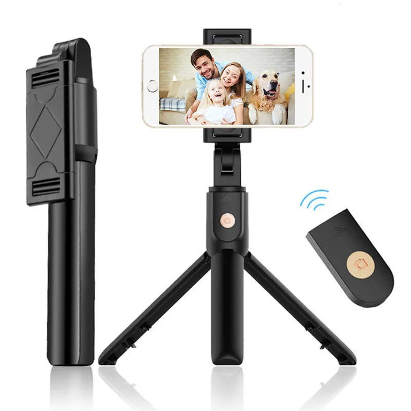 Wireless bluetooth foldable selfie stick tripod remote control for Xiaomi Huawei iphone IOS Android 20cm hot