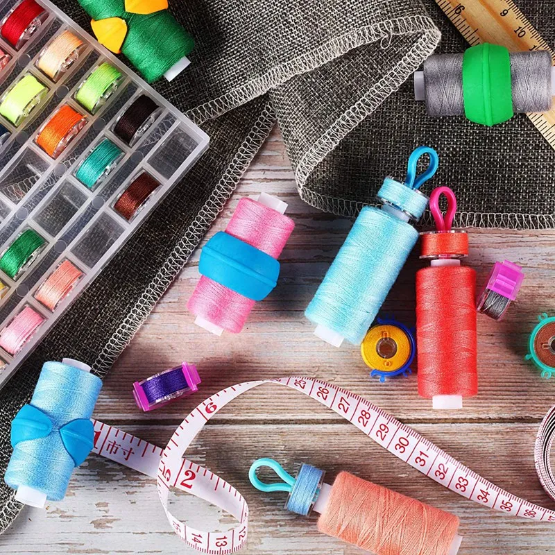 

100 Pieces Sewing and Embroidery Bobbin Thread Holders Include 50 Bobbin Thread Holders for Sewing Machine