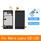 ЖК-дисплей 4,0 дюйма для Nokia Lumia 520, сенсорный экран, дигитайзер с запасными частями для Nokia 520, ЖК-экран