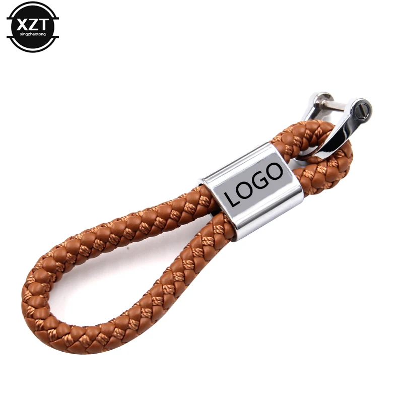 Новый кожаный + металлический автомобильный брелок для ключей и домашний