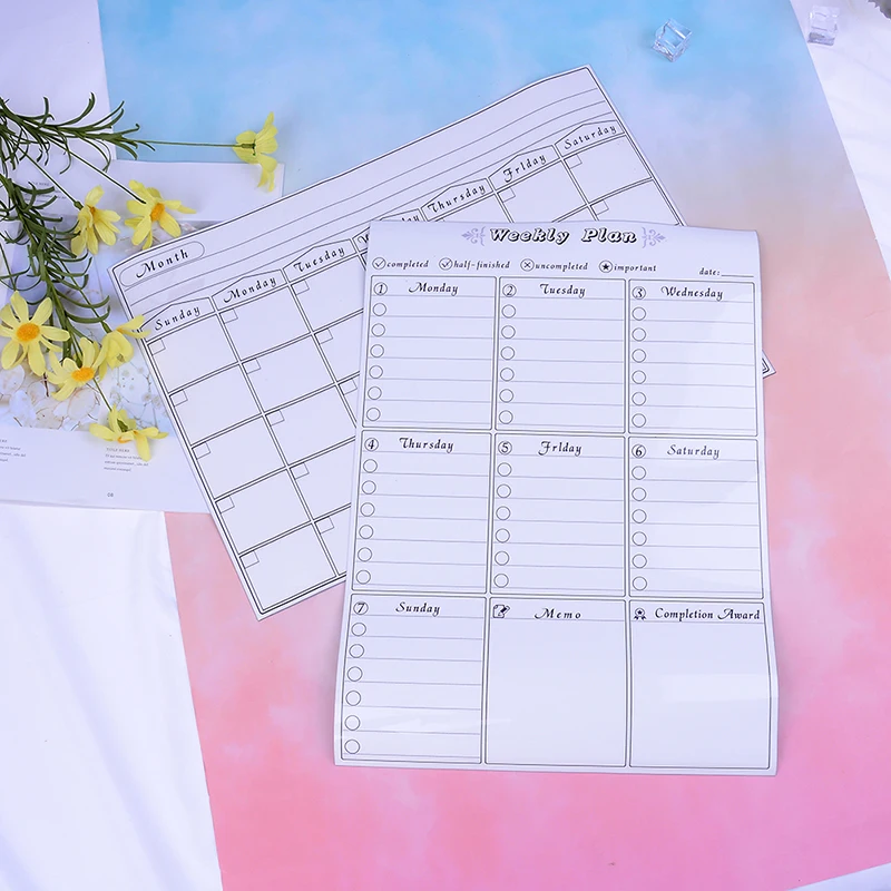 

Durable Monthly Schedule Writeboard Soft Magnetic Fridge Sticker Write Plans Message Board For Practice Writing