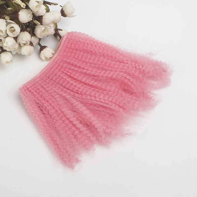 

1pcs 15cm*100CM natural heavy curls wigs/hair For 1/3 1/4 1/6 BJD/SD doll accessories