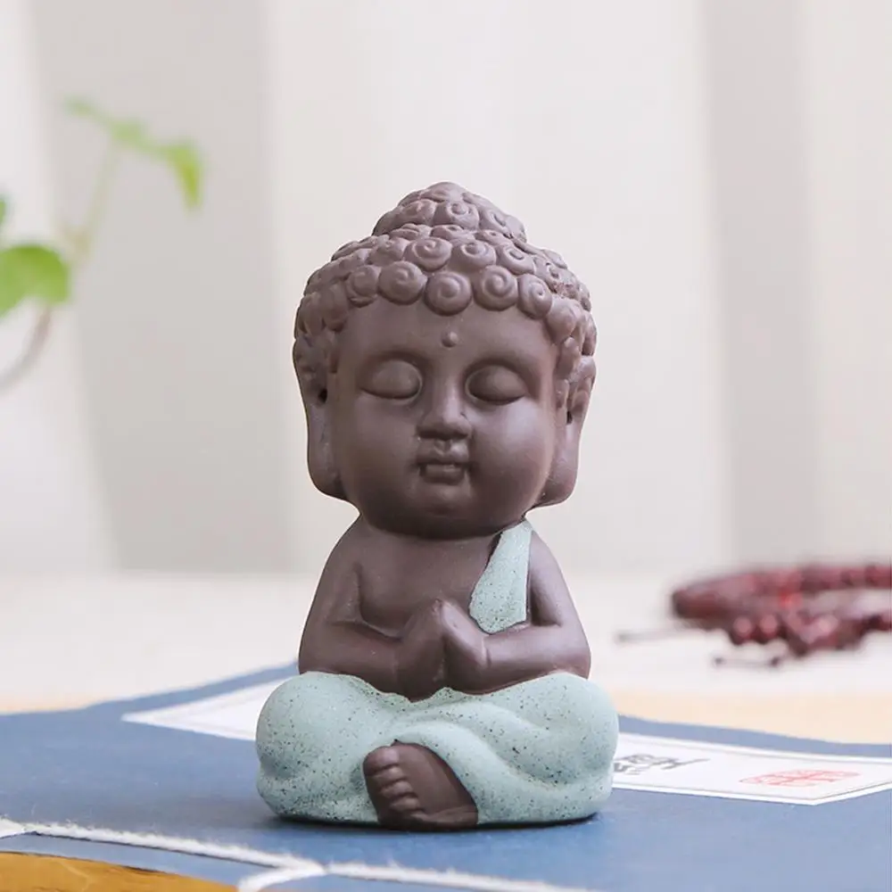 Набор из 6 штук Маленький Будда монах Чайный домик миниатюрная Статуэтка