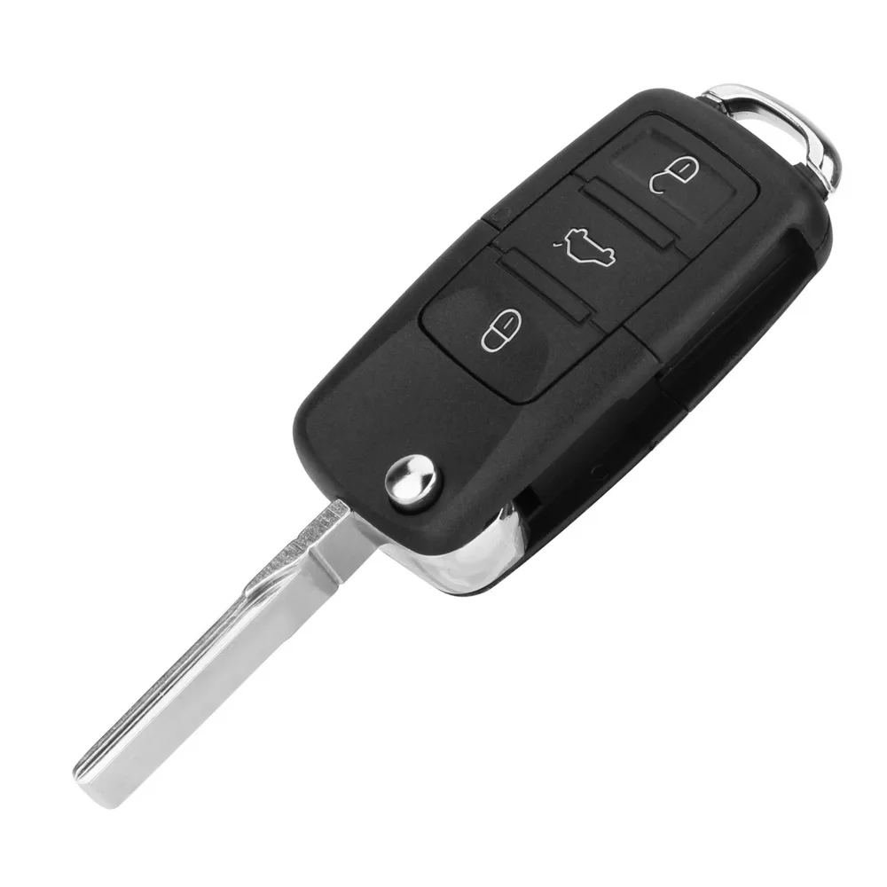 Чехол для ключей чехол сменный Автомобильный ключ 2 кнопки VW Golf Jetta Touran Tiguan B5