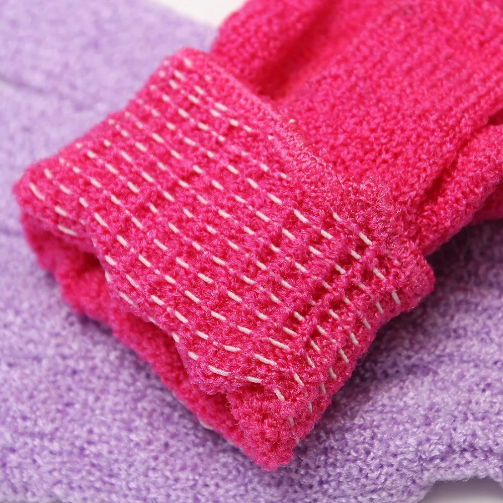 

1pc random Shower Bath Gloves Exfoliating Wash Skin Spa Massage Scrub Body Scrubber Glove appro18.5 x15cm