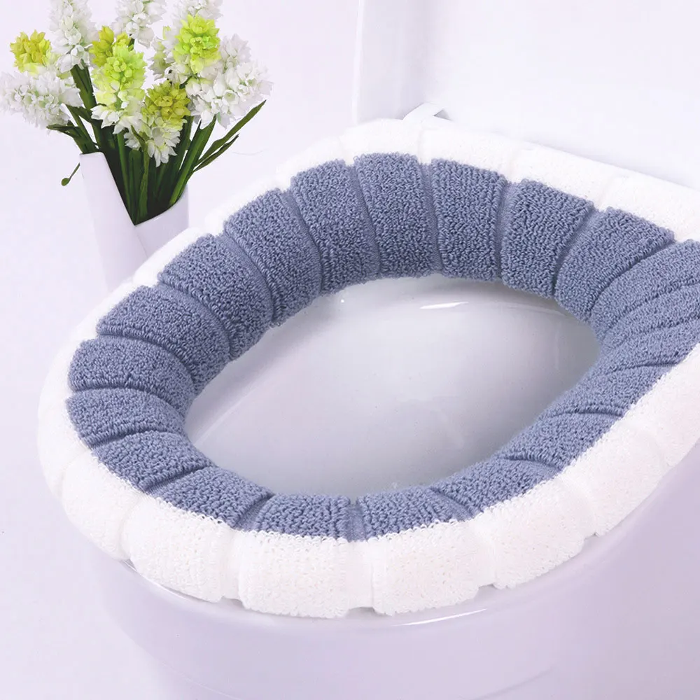 Universal Warm Soft Washable Toilet Seat Cover Mat Set for Home Decor Closestool Case Lid Accessories | Дом и сад