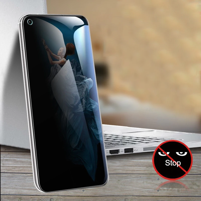 Антишпионское закаленное стекло для Huawei Nova 5T 5Z 6 SE антибликовое Защитное защитная